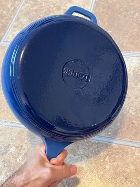 Lodge USA Enamel 11" Cast Iron Skillet Kitchen Fry Pan Smooth Sailing Blue